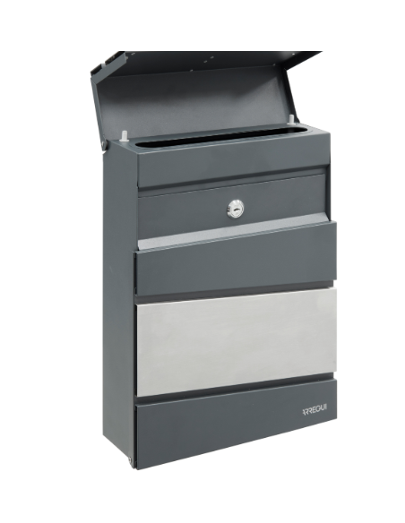 Buzón ARREGUI Flysch Antracita e Inox E6925