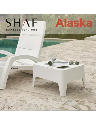 Mesa auxiliar Alaska fabricada en España con cajón de almacenaje