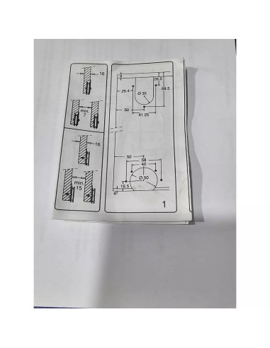 Detalle piezas Saheco SF-51 51/00 para sistema corredera