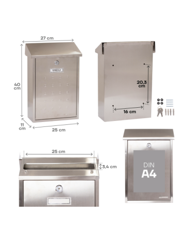 ARREGUI Buzón Premium E5607 Acero Inoxidable – Resistente y Elegante