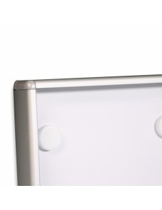 BTV Tablón De Anuncios Vertical Con Llave Aluminio y Metacrilato 2