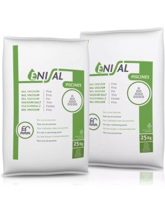 Pack de 2 sacos de sal para piscinas con clorador salino.