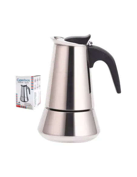 Cafetera Cuperinox de acero inoxidable para inducción 2 tazas