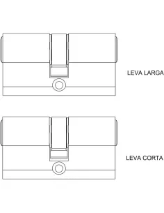 Cilindro de seguridad Yale HSK3030LT4 30x30 mm con llaves 2