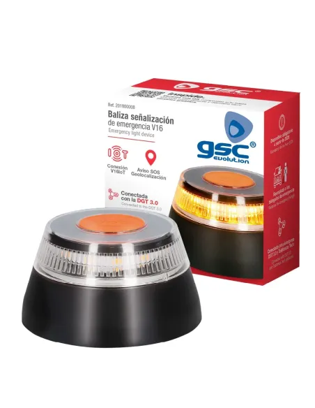 Baliza V16 GSC con Geolocalización Homologada DGT – Modelo 201800008