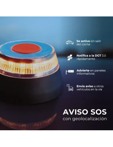 Baliza V16 GSC con Geolocalización Homologada DGT – Modelo 201800008