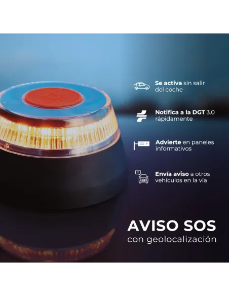 Baliza V16 GSC con Geolocalización Homologada DGT – Modelo 201800008
