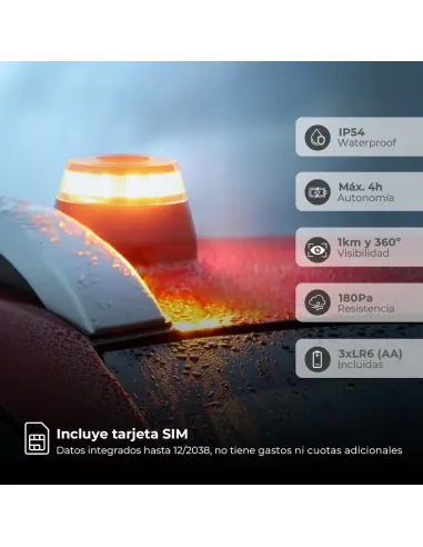 Baliza V16 GSC con Geolocalización Homologada DGT – Modelo 201800008