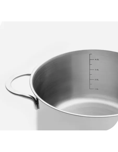 Ibili - Cacerola con tapa Noah 22 cm