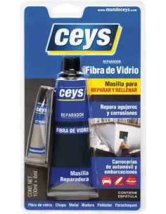CEYS - Kit Reparador Fibra De Vidrio - 100 ML + 6 ML