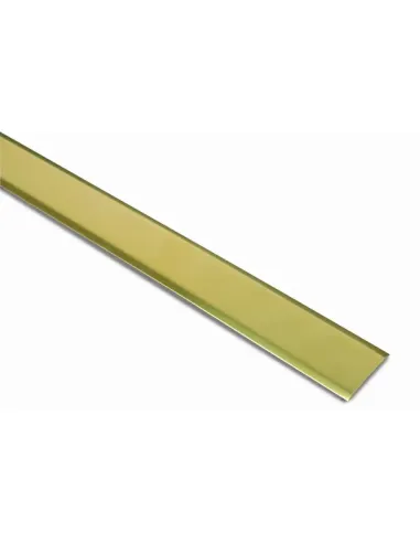 Tapajuntas plano adhesivo Brinox de 35 mm x 1 m en acabado latón dorado.
