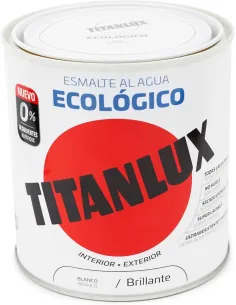 TITANLUX Esmalte Ecológico al Agua Blanco Brillante 250 ml