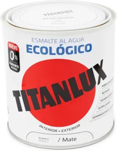 TITANLUX Esmalte Ecológico al Agua Blanco Mate 250 ml