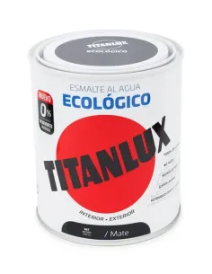 TITANLUX Esmalte Ecológico al Agua Negro Mate 250 ml