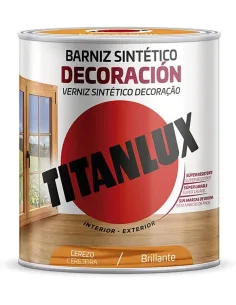 TITANLUX Barniz Sintético Decoración Cerezo Brillante 250 ml