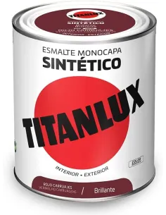 TITANLUX Esmalte Sintético Brillante Rojo Carruajes 750 ml