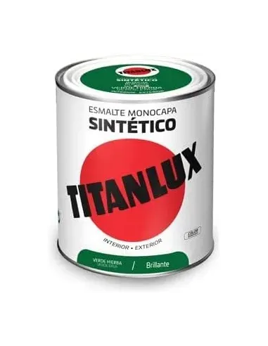 TITANLUX Esmalte Sintético Brillante Verde Hierba 750 ml
