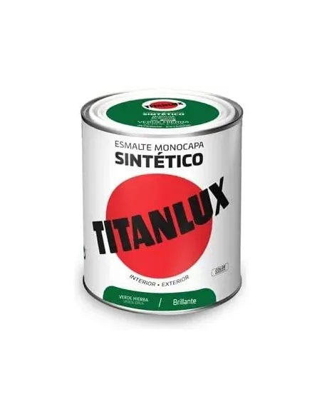 TITANLUX Esmalte Sintético Brillante Verde Hierba 750 ml TITANLUX Esmalte Sintético Brillante Verde Hierba 750 ml