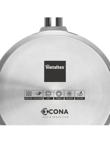 Metaltex Icona - Sartén Acero Inoxidable 20 cm