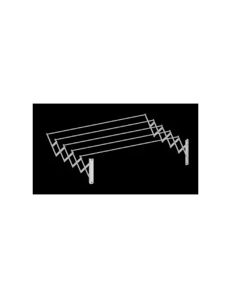 Tendedero Extensible Cuncial 100 cm | Aluminio Blanco Pared