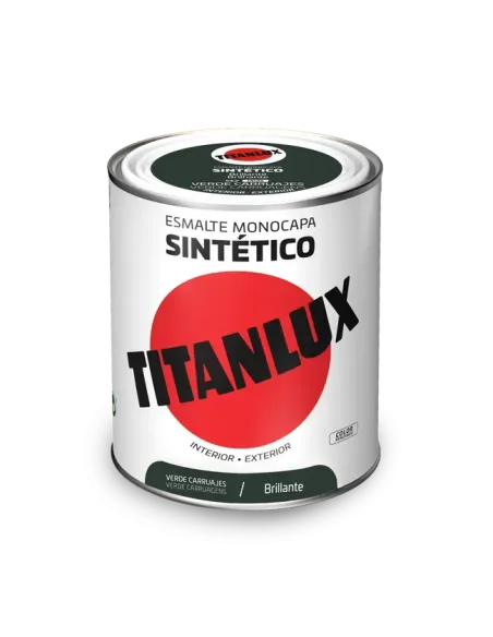 TITANLUX Esmalte Sintético Brillante Verde Carruajes 750 ml