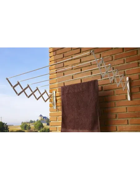 Cuncial - Tendedero pared extensible blanco 120 cm