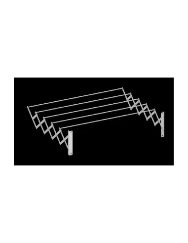 Cuncial - Tendedero pared extensible blanco 160 cm