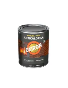 OXIRON Pintura Anticalórica Negra 750 ml | Alta Resistencia