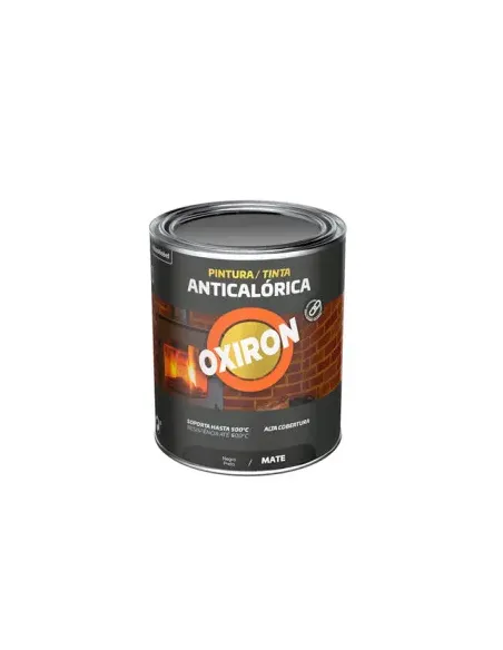 OXIRON Pintura Anticalórica Negra 750 ml | Alta Resistencia