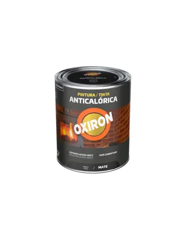 OXIRON Pintura Anticalórica Negra 250 ml | Resistente al Calor