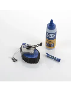 ALYCO Juego 3 Piezas Tiralíneas + Nivel + Polvo Trazador 2