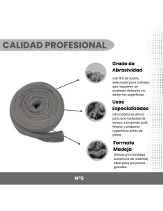 Bobina Lana de acero - Número 0 2