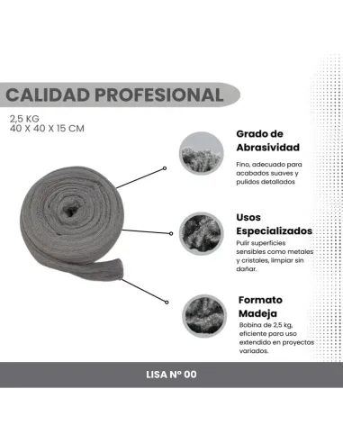 Bobina Lana de acero - Número 00