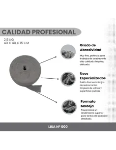 Bobina Lana de acero - Número 000 2
