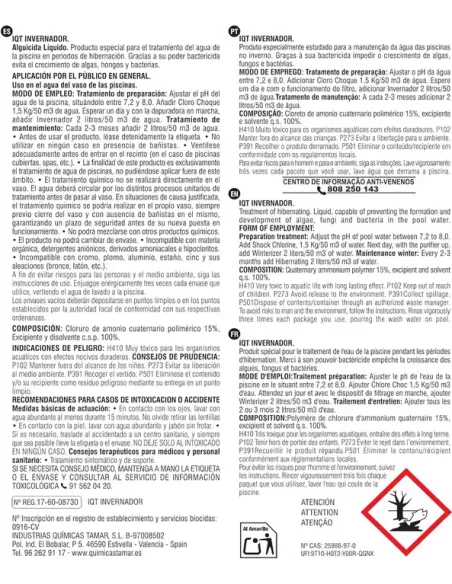 Tamar - Invernador líquido 5 L