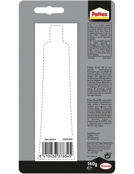 PATTEX Nural 30 140 g | Sellador Juntas Alta Temperatura