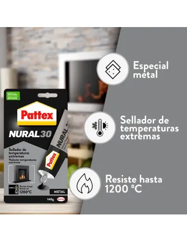 PATTEX Nural 30 140 g | Sellador Juntas Alta Temperatura
