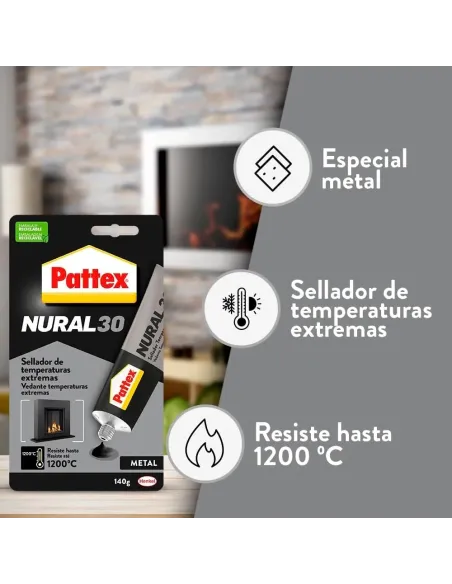 PATTEX Nural 30 140 g | Sellador Juntas Alta Temperatura