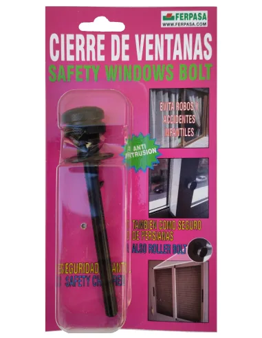 FERPASA Cierre de Ventana Negro 13110 | Seguro y Resistente