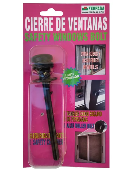FERPASA Cierre de Ventana Negro 13110 | Seguro y Resistente