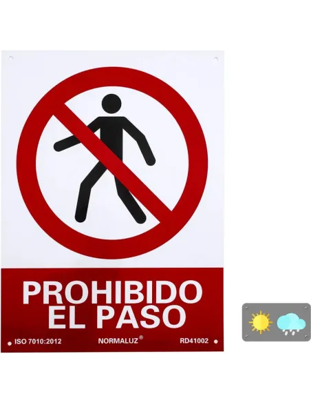 Normaluz - RD41002 Prohibido el paso 30 X 40