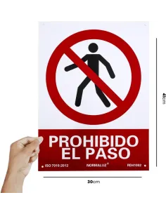 Normaluz - RD41002 Prohibido el paso 30 X 40 2