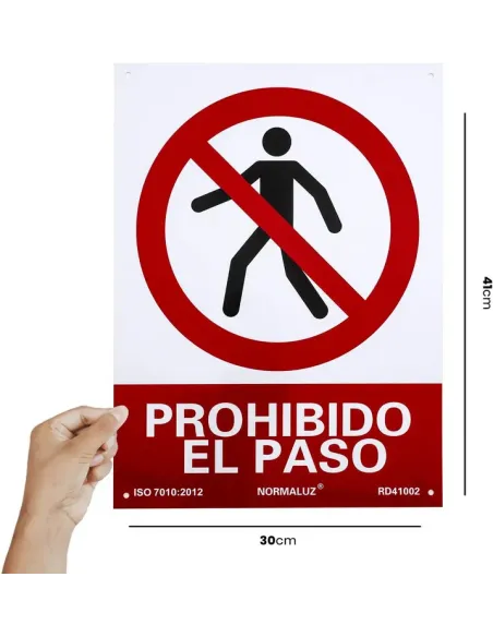 Normaluz - RD41002 Prohibido el paso 30 X 40