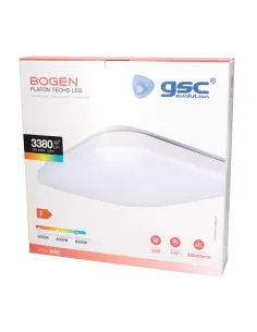 Plafón LED Cuadrado 32W 6500K GSC Bogen | Luz Blanca Fría