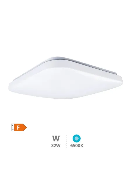 Plafón LED Cuadrado 32W 6500K GSC Bogen | Luz Blanca Fría