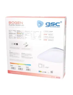 Plafón LED Cuadrado 20W 4000K GSC Bogen | Luz Neutra 2