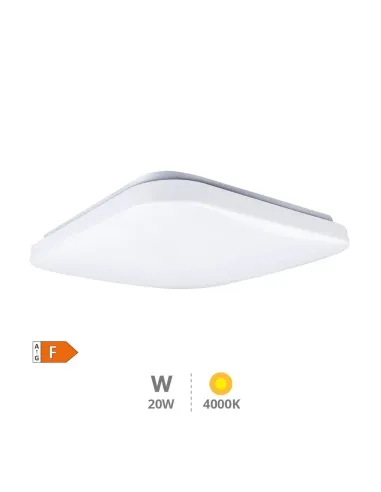 Plafón LED Cuadrado 20W 4000K GSC Bogen | Luz Neutra