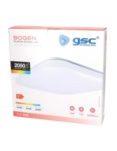 Plafón LED Cuadrado 20W 6500K GSC Bogen | Luz Blanca Fría