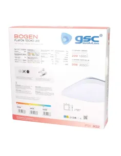 Plafón LED Cuadrado 20W 6500K GSC Bogen | Luz Blanca Fría 2