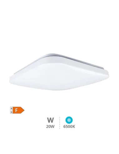 Plafón LED Cuadrado 20W 6500K GSC Bogen | Luz Blanca Fría